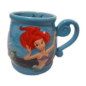 Under the Seah Journey of the Little Mermain Disney 2D Large Coffee Mug Preowned